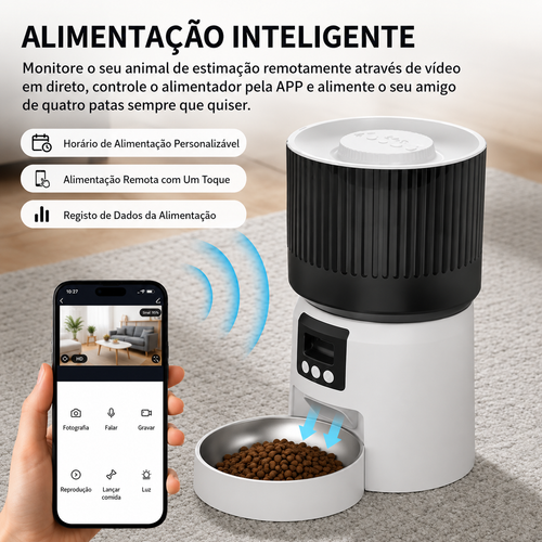Alimentador automático e inteligente para animais de estimação
